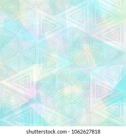 Triangle pastel color pattern design illustration wallpaper background