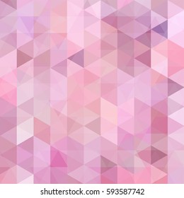 Triangle pastel pink  vector background.  Can be used in cover design, book design, website background. Vector illustration