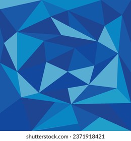Patrón triangular, fondo triangular, triángulo azul colorido.