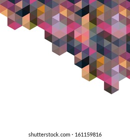 Triangle Pattern, Background, Texture Vector Hexagon, Space for text