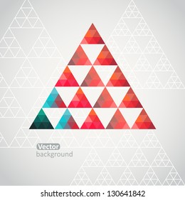 Triangle pattern background, triangle background, vector illustration with plenty space for your text