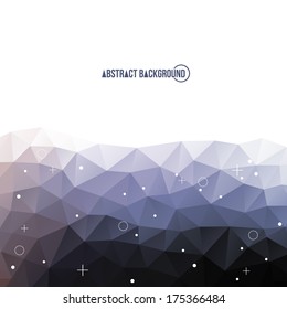 Triangle pattern background. Vector illustration with plenty space for your text. Light gray abstract polygonal backdrop. Beautiful geometric design for business presentations.