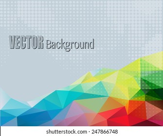 Triangle pattern background, triangle background, vector illustration with plenty space for your text