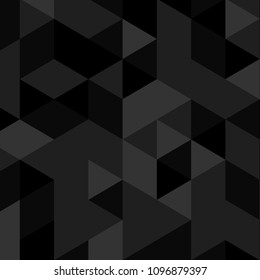 Triangle Pattern Black Background,Vector