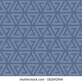 Triangle pattern (blue) 