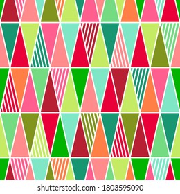 Triangle pattern for christmas background
