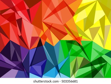 Triangle pattern colourful background