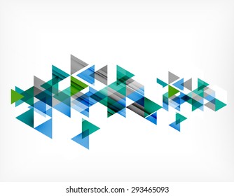 Triangle pattern composition, abstract background with copyspace. Vector illustration