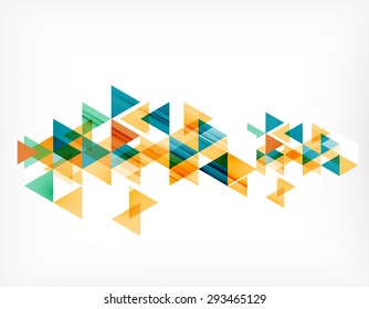 Triangle pattern composition, abstract background with copyspace. Vector illustration