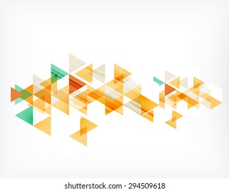 Triangle pattern composition, abstract background with copyspace. Vector illustration