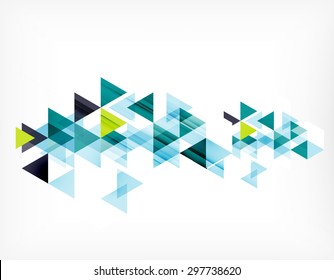 Triangle pattern composition, abstract background with copyspace. Vector illustration