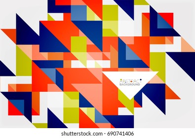 Triangle pattern design background. Vector business or technology presentation template, brochure or flyer pattern, or geometric web banner