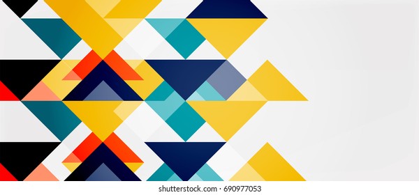 Triangle pattern design background. Vector business or technology presentation template, brochure or flyer pattern, or geometric web banner