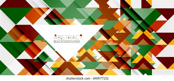 Triangle pattern design background. Vector business or technology presentation template, brochure or flyer pattern, or geometric web banner