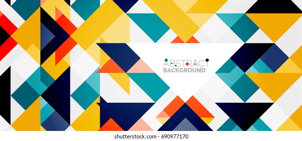 Triangle pattern design background. Vector business or technology presentation template, brochure or flyer pattern, or geometric web banner
