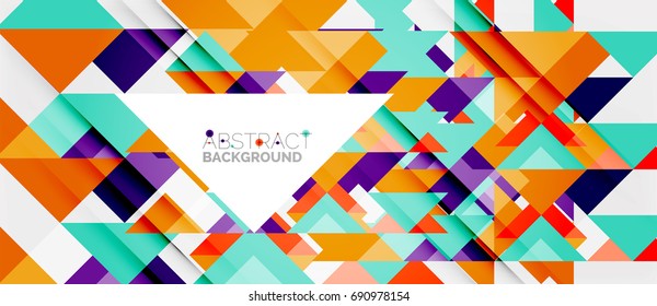 Triangle pattern design background. Vector business or technology presentation template, brochure or flyer pattern, or geometric web banner