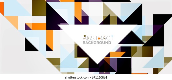 Triangle pattern design background. Vector business or technology presentation template, brochure or flyer pattern, or geometric web banner