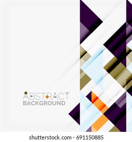 Triangle pattern design background. Vector business or technology presentation template, brochure or flyer pattern, or geometric web banner