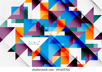 Triangle pattern design background. Vector business or technology presentation template, brochure or flyer pattern, or geometric web banner