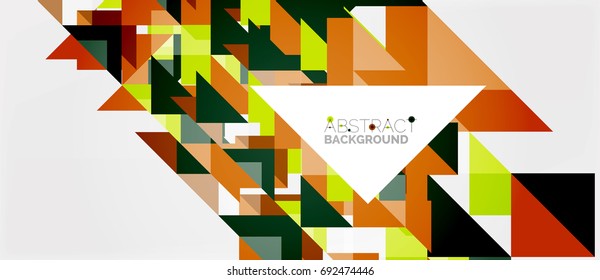 Triangle pattern design background. Vector business or technology presentation template, brochure or flyer pattern, or geometric web banner