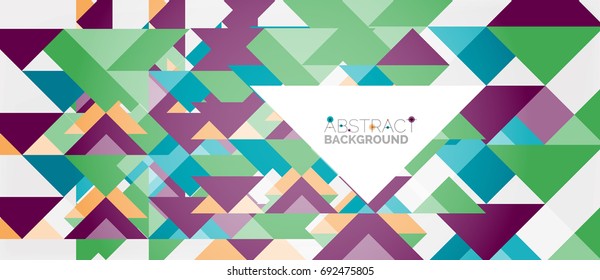 Triangle pattern design background. Vector business or technology presentation template, brochure or flyer pattern, or geometric web banner