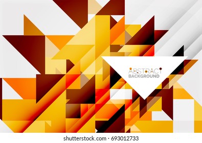 Triangle pattern design background. Vector business or technology presentation template, brochure or flyer pattern, or geometric web banner