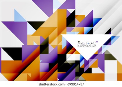 Triangle pattern design background. Vector business or technology presentation template, brochure or flyer pattern, or geometric web banner