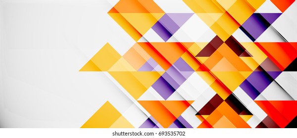 Plano de fundo de design de padrão de triângulo. Modelo de apresentação vetorial de negócios ou tecnologia, brochura ou padrão de panfleto ou banner geométrico da Web