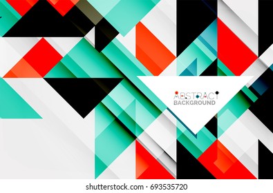 Triangle pattern design background. Vector business or technology presentation template, brochure or flyer pattern, or geometric web banner