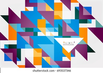 Triangle pattern design background. Vector business or technology presentation template, brochure or flyer pattern, or geometric web banner