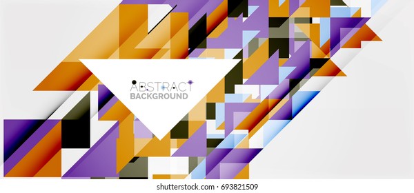 Triangle pattern design background. Vector business or technology presentation template, brochure or flyer pattern, or geometric web banner