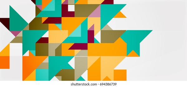 Triangle pattern design background. Vector business or technology presentation template, brochure or flyer pattern, or geometric web banner