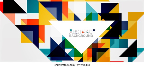 Triangle pattern design background. Vector business or technology presentation template, brochure or flyer pattern, or geometric web banner