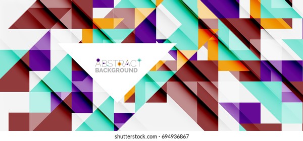 Triangle pattern design background. Vector business or technology presentation template, brochure or flyer pattern, or geometric web banner