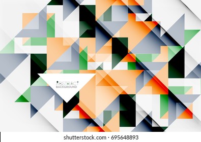 Triangle pattern design background. Vector business or technology presentation template, brochure or flyer pattern, or geometric web banner