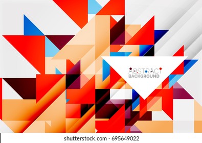 Triangle pattern design background. Vector business or technology presentation template, brochure or flyer pattern, or geometric web banner