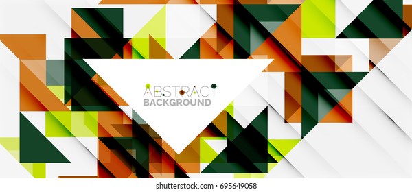 Triangle pattern design background. Vector business or technology presentation template, brochure or flyer pattern, or geometric web banner