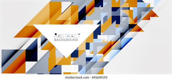 Triangle pattern design background. Vector business or technology presentation template, brochure or flyer pattern, or geometric web banner