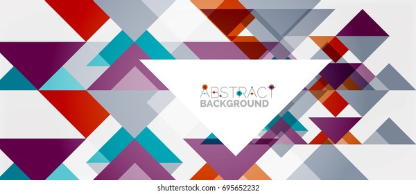 Triangle pattern design background. Vector business or technology presentation template, brochure or flyer pattern, or geometric web banner