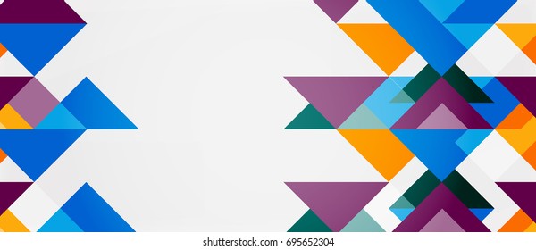 Triangle pattern design background. Vector business or technology presentation template, brochure or flyer pattern, or geometric web banner