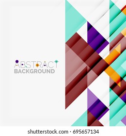 Triangle pattern design background. Vector business or technology presentation template, brochure or flyer pattern, or geometric web banner
