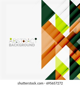 Triangle pattern design background. Vector business or technology presentation template, brochure or flyer pattern, or geometric web banner