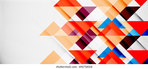 Triangle pattern design background. Vector business or technology presentation template, brochure or flyer pattern, or geometric web banner