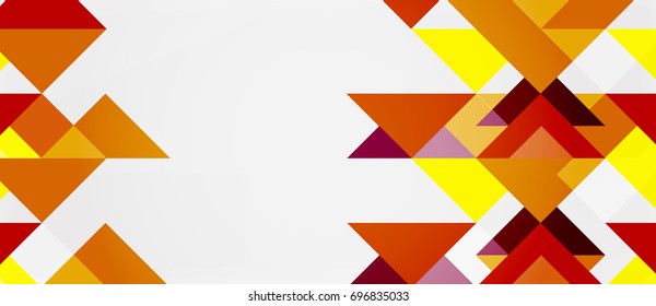 Triangle pattern design background. Vector business or technology presentation template, brochure or flyer pattern, or geometric web banner