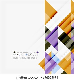 Triangle pattern design background. Vector business or technology presentation template, brochure or flyer pattern, or geometric web banner