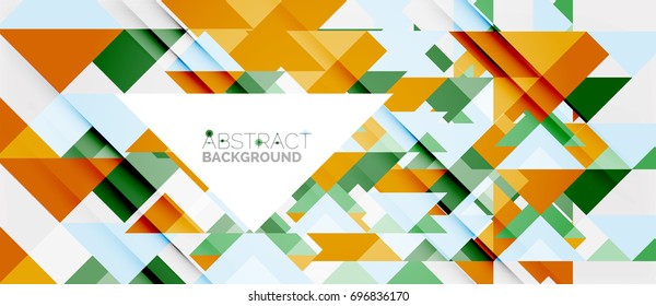 Triangle pattern design background. Vector business or technology presentation template, brochure or flyer pattern, or geometric web banner