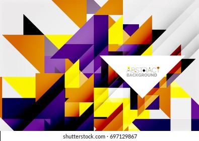 Triangle pattern design background. Vector business or technology presentation template, brochure or flyer pattern, or geometric web banner