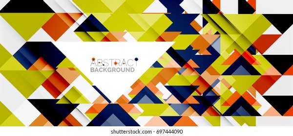 Triangle pattern design background. Vector business or technology presentation template, brochure or flyer pattern, or geometric web banner