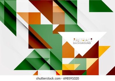 Triangle pattern design background. Vector business or technology presentation template, brochure or flyer pattern, or geometric web banner