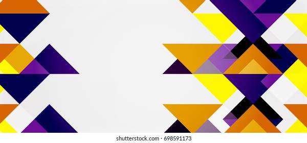 Triangle pattern design background. Vector business or technology presentation template, brochure or flyer pattern, or geometric web banner